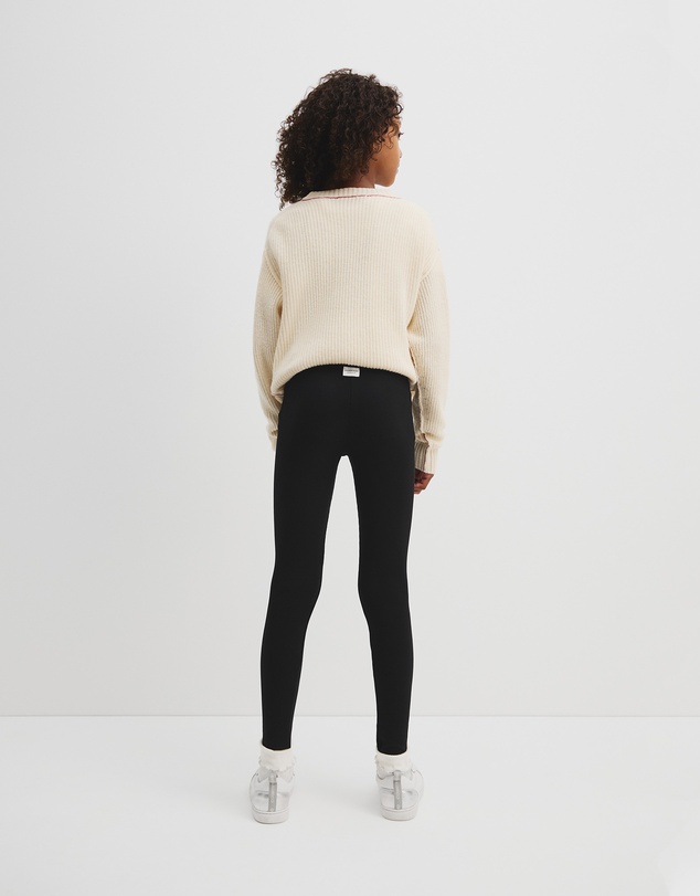 Country Road - Organically Grown Cotton Blend Solid Rib Legging