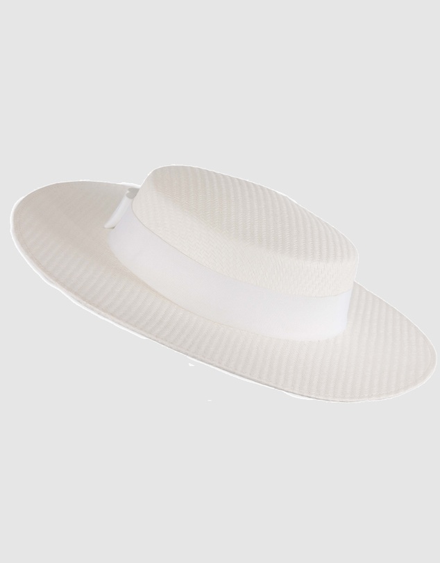 Max Alexander - White Boater Hat