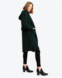 Belle & Bloom - Walk This Way Wool Blend Hooded Coat