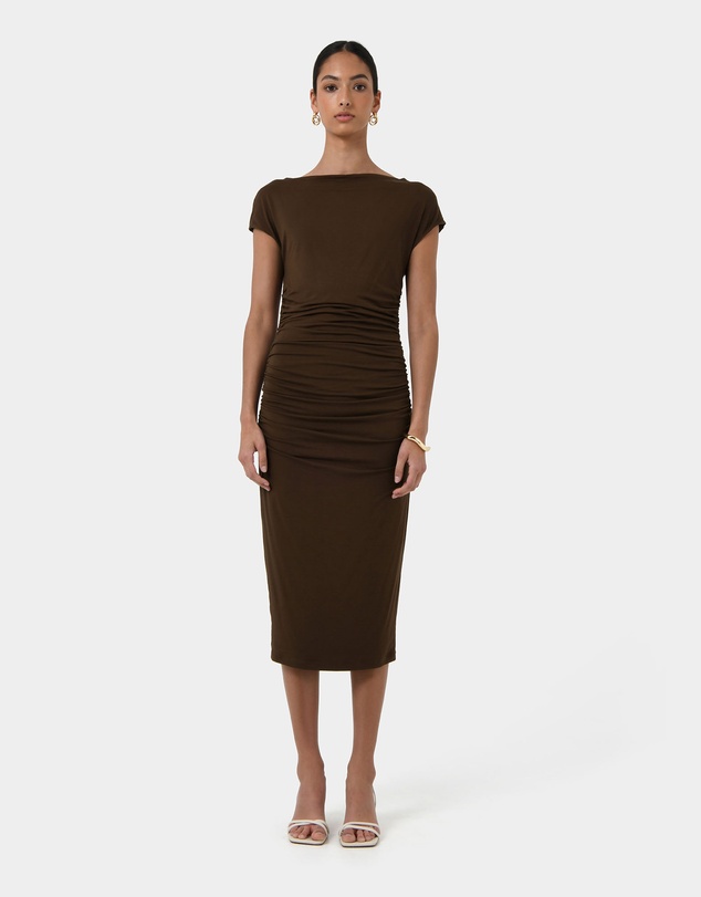 Forcast - Mia Ruched Jersey Dress