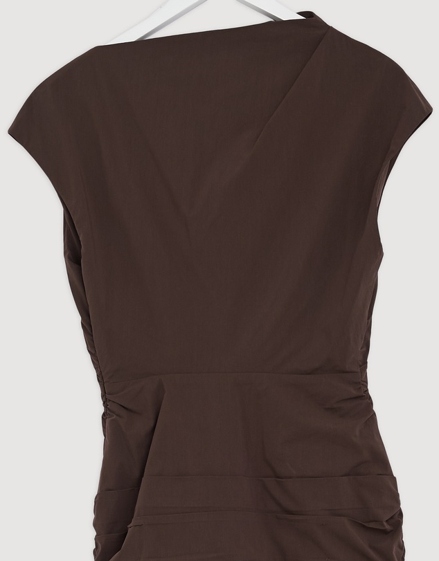 Revibe - Repaired Shona Joy Campbell Draped Tie Mini Dress - AU 8