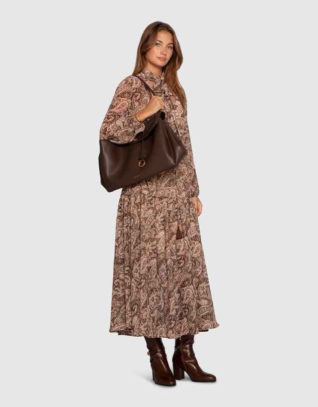 Belle & Bloom - Waterfall Printed Maxi Dress