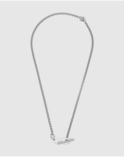 Diesel - Steel Silver Tone Necklace