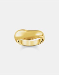 THOMAS SABO - Ring with curved shape gold