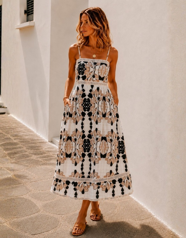 Esther & Co - Lunette Dress - Moonlit Floral