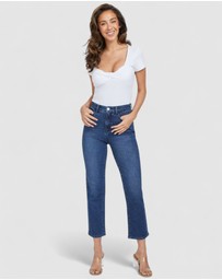 GUESS - Jeannie High-Rise Straight Jeans