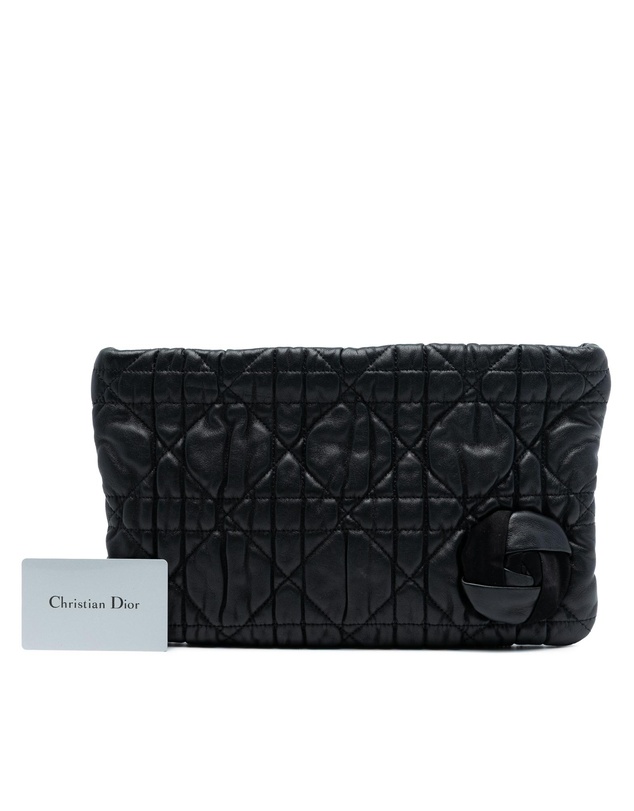 Pre-Loved by Azura Reborn - Pre-Loved Calfskin Cannage Rose Clutch