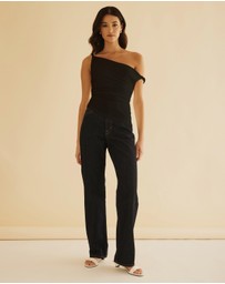 Atmos&Here - Twisted Off Shoulder Top