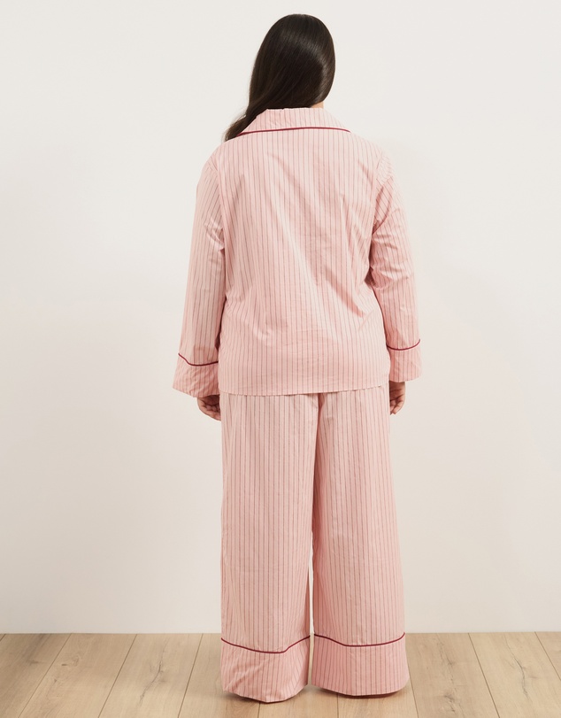 Atmos&Here Curvy - Riley Stripe Cotton PJ Set
