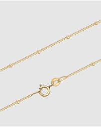 Elli Jewelry - Necklace Flower 925 Sterling Silver Gold-Plated