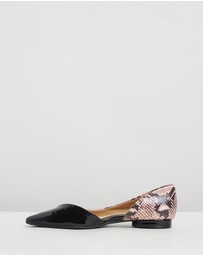 Naturalizer - Hayden Demi d'Orsay Flat - Rose Snake