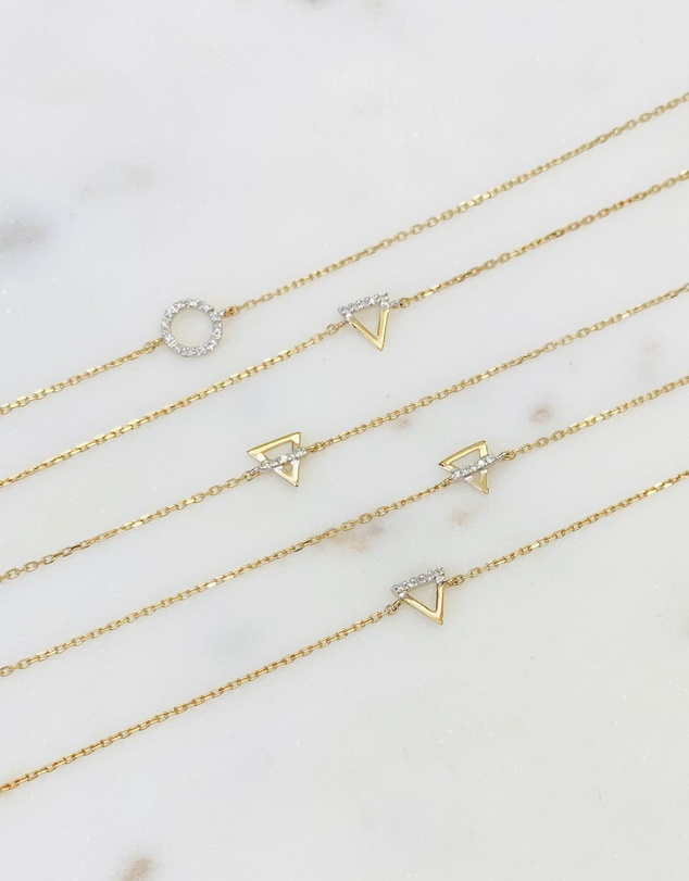 Luna Rae - Solid Gold - Earth Element Diamond Bracelet