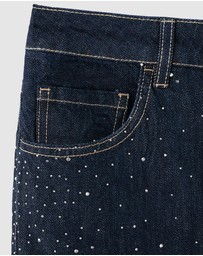 M.N.G - Straight Jeans With Rhinestone Detail