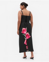 City Chic - Sherie Placement Top - Black