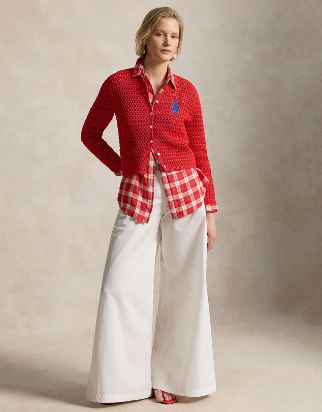 Polo Ralph Lauren - Big Pony Crocheted Cotton Cardigan