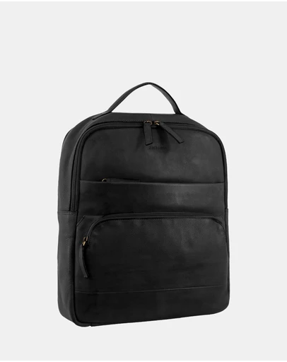 Pierre Cardin - Pierre Cardin Rustic Leather Business Backpack/Computer Bag