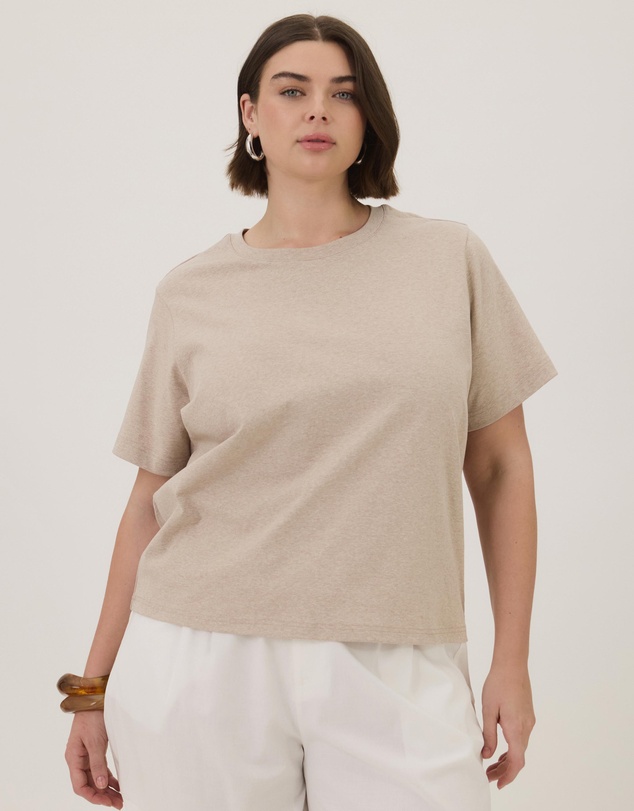 Atmos&Here Curvy - Cotton Slim T-Shirt