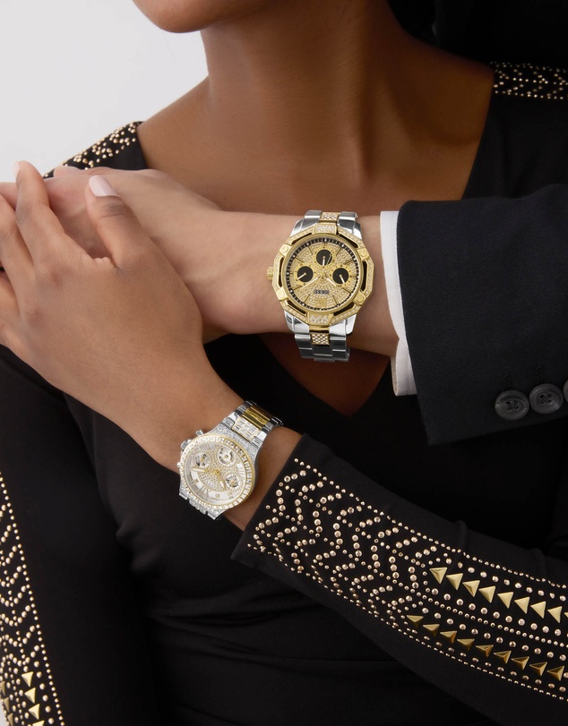 GUESS - Guess Moonlight Ladies 2-Tone Multi-function Watch