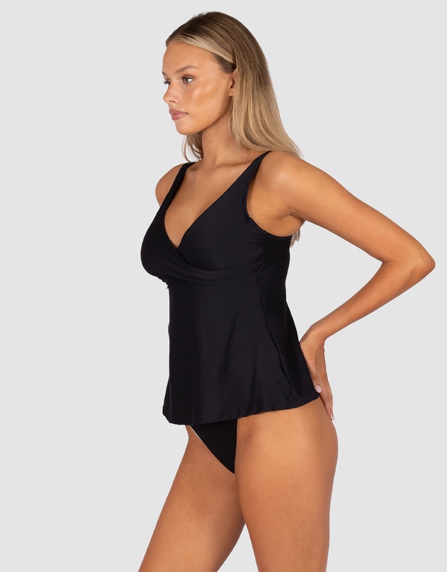 Baku Swimwear - Rococco Flared D/E Cup Wrap Singlet Top