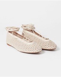 & Other Stories - Lace-Up Ballet Flats