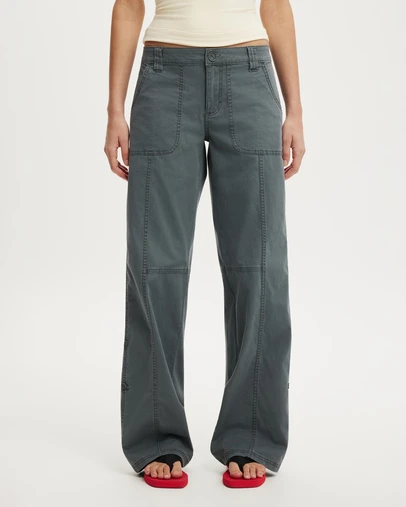 Cotton On - Lexi Low Rise Utility Pants