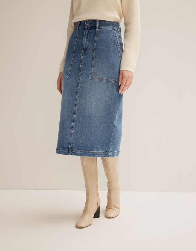 Trenery - Longline Denim Skirt