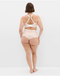 City Chic - Plus size Ophelia Push Up Bra - ivory