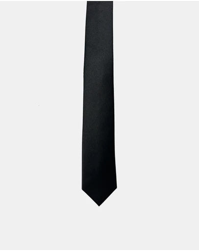 Henry Bucks - HENRY SARTORIAL Silk Slim Tie BLACK