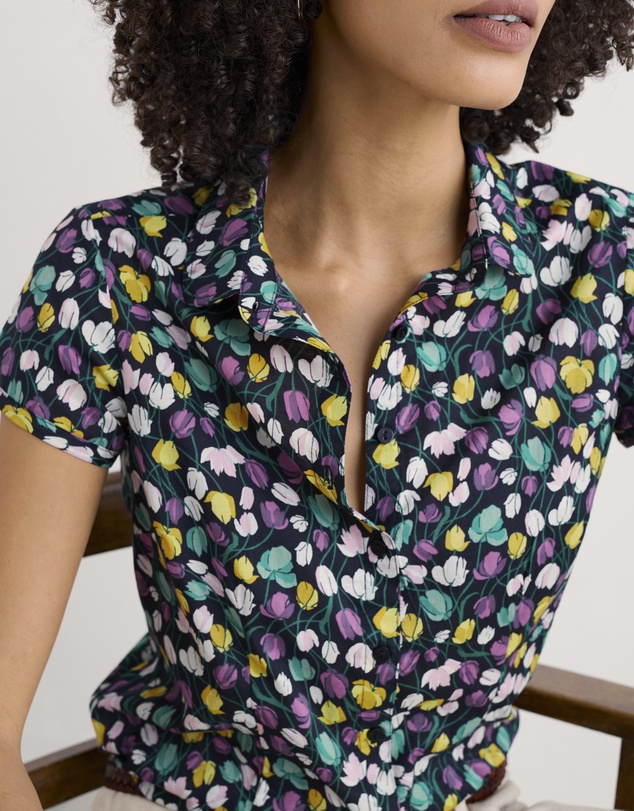Seasalt - Seasalt Cornwall Multi Rushmaker Short Sleeve Shirt