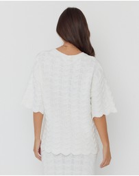 ALEXANDRA - Agape Top White