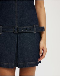 Cotton On - Luisa Belted Denim Mini Dress