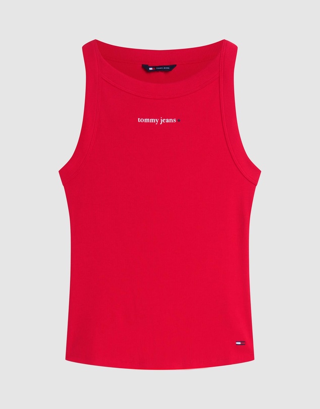 Tommy Jeans - Slim Essential Logo 1 Rib Tank