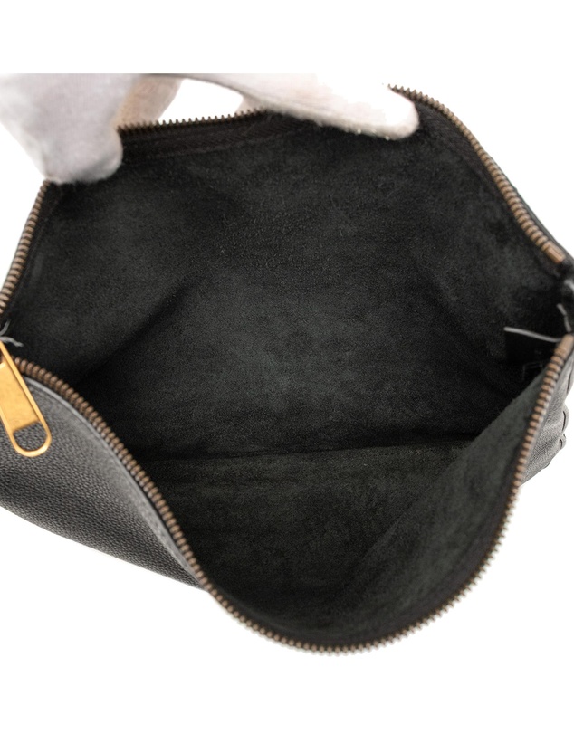 Pre-Loved by Azura Reborn - Pre-Loved Medium Leather Logo Portfolio Clutch