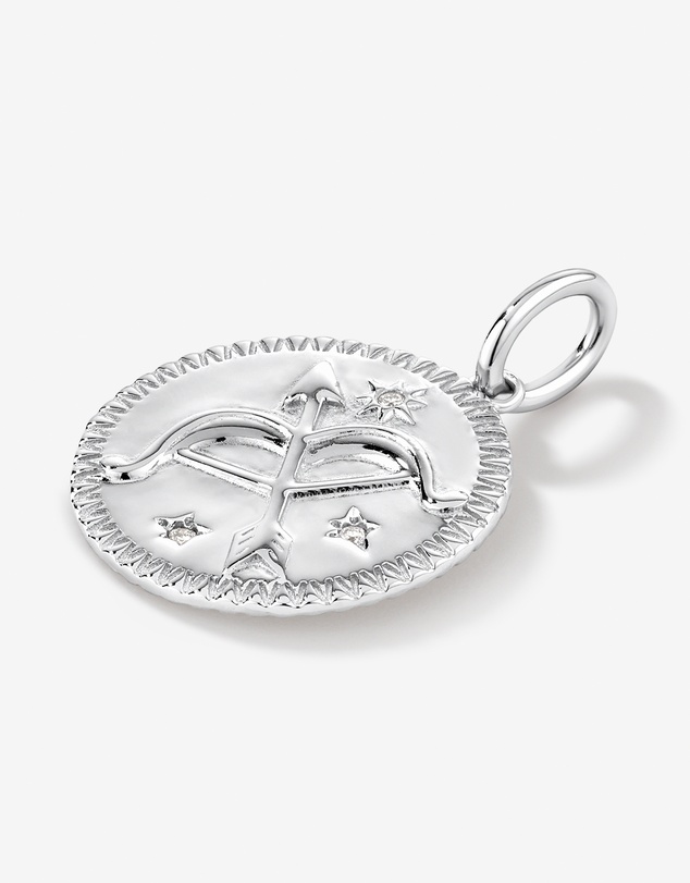 Michael Hill - Diamond Accent Sagittarius Zodiac Pendant in Sterling Silver