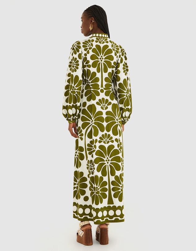 Farm Rio - Palermo Green Maxi Dress