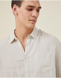 Cotton On - Linen Long Sleeve Shirt