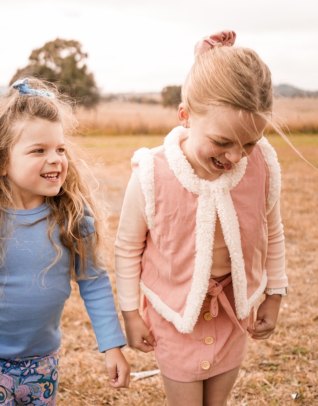 WITH LOVE FOR KIDS - Snowy Cord Vest - Babies - Kids