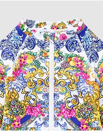 Camilla - Long Sleeve Zip Front Paddle Suit - Kids-Teens