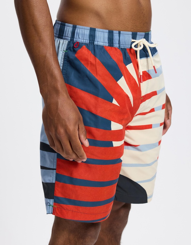 Scotch & Soda - Printed Longer-Length Swim Shorts