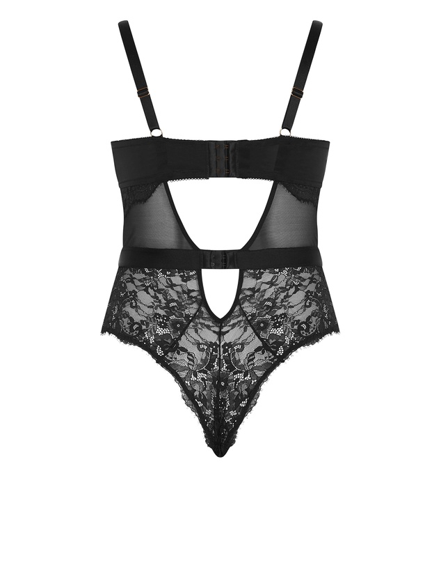 City Chic - Plus Size Josephine Bodysuit - black