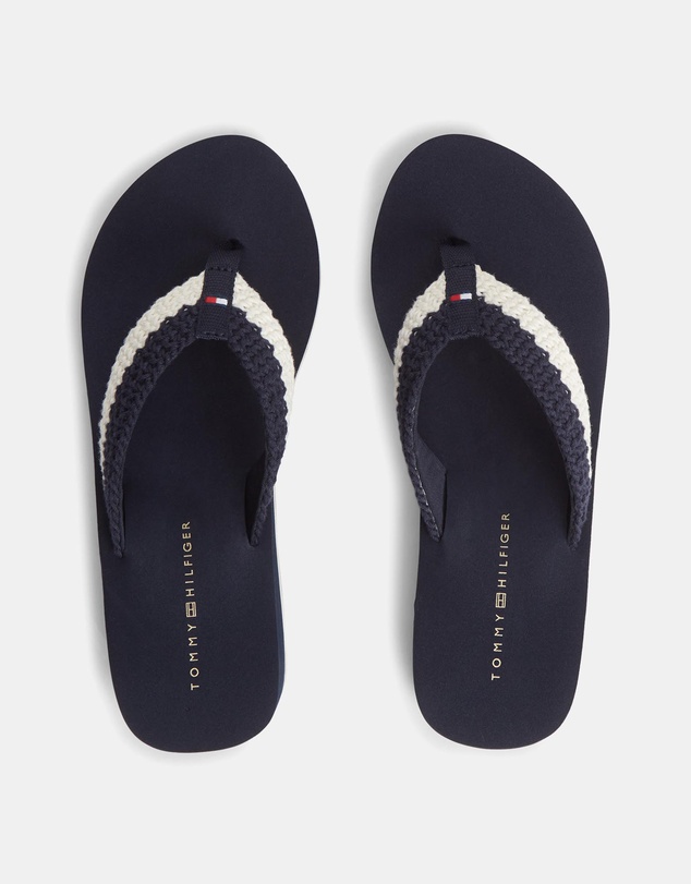Tommy Hilfiger - Derya Wedge Crochet Summer Sandals - Women's