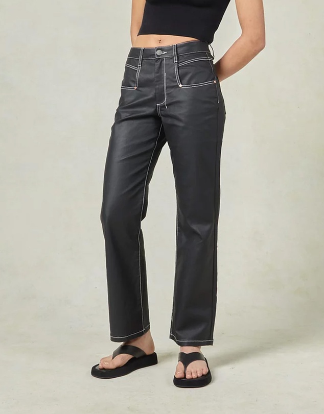 DRICOPER DENIM - Betzy Coated Black High Jeans