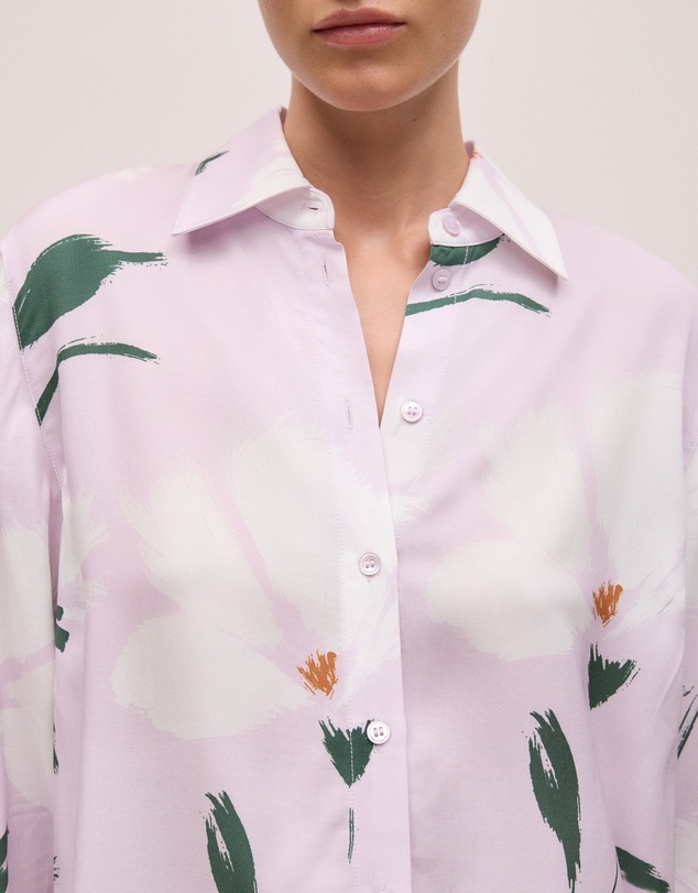 Trenery - Wilda Relaxed Shirt in Lilac