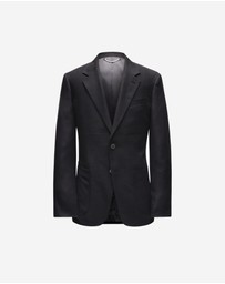 Calibre - Linen Wool Hopsack Blazer Black
