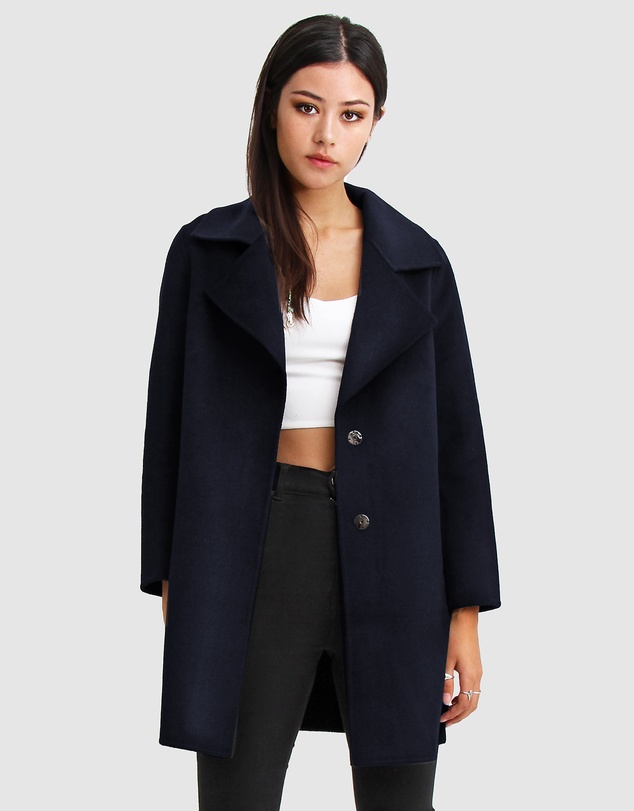 Belle & Bloom - Ex-Boyfriend Wool Blend Oversized Coat