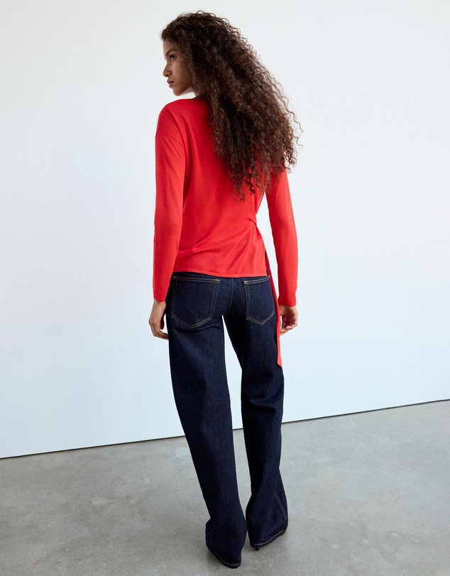 M.N.G - Fine-Knit Bow Sweater