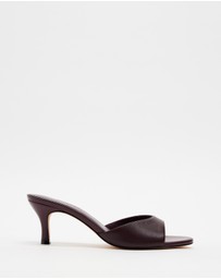 Atmos&Here - Rosie Peep Toe Leather Heels
