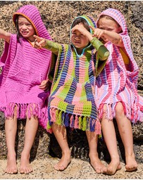 Kip&Co - Florida Tartan Kids Waffle Poncho - Kids