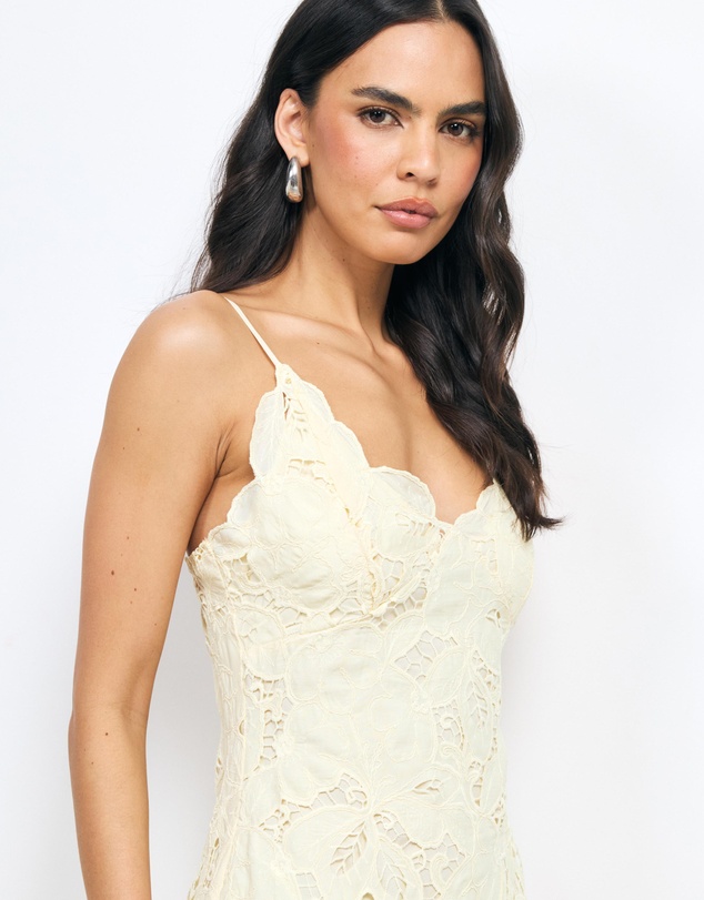 AERE - Evania Lace Maxi Dress