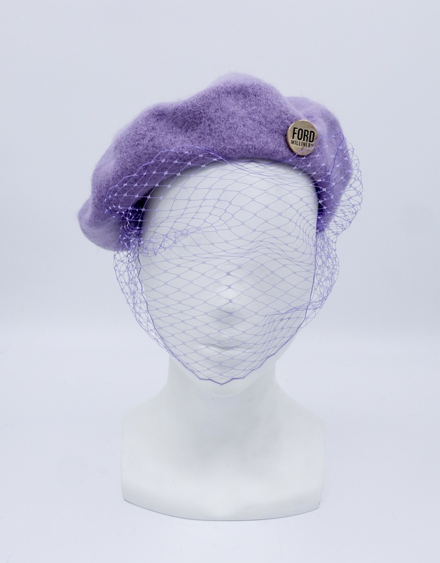 FORD MILLINERY - NIKKI Beret with veil